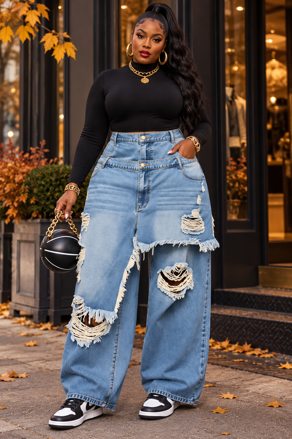 Double layer Jeans
