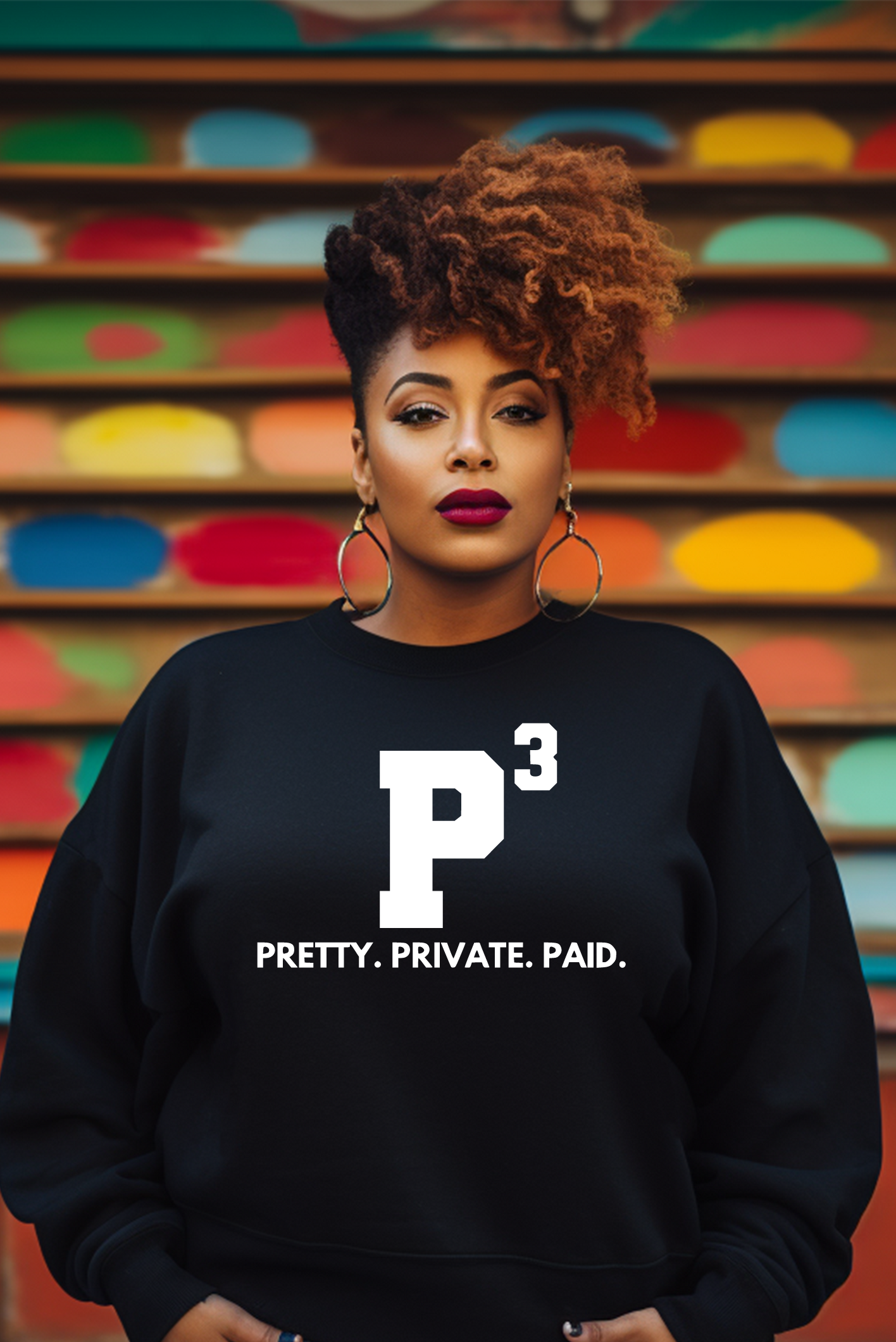 Pretty Private Paid Glitter Oversized Sweatshirt
