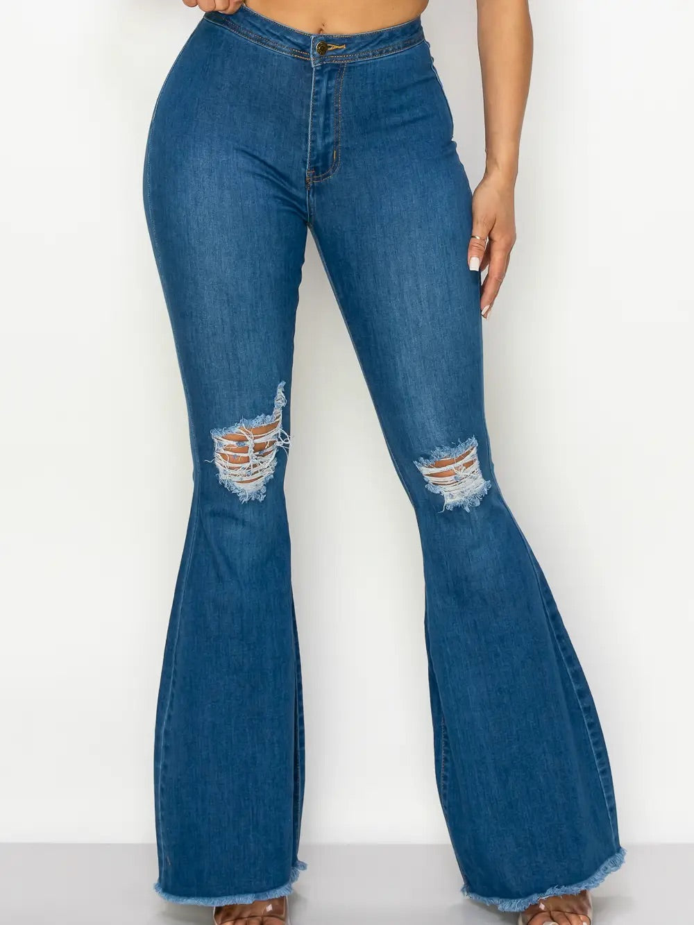 Distress Bell Jeans