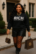 RICH glitter oversized sweatshirt