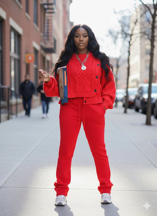 Bold Move Cable Knitted Sweater