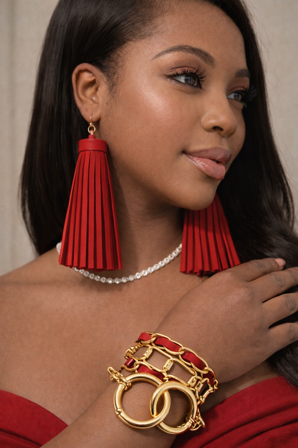 Chain Reaction Earring and Bracelet Set