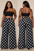 Polka Dot Wide Leg Pants