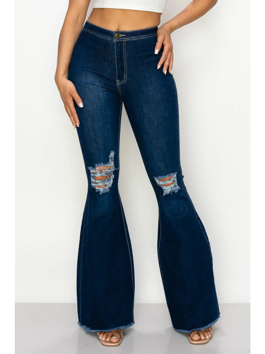 Distress Bell Jeans