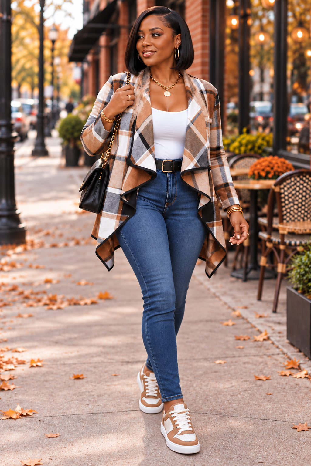 Plaid Cardigan