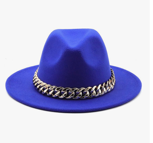 Chic Chain Linked Fedora
