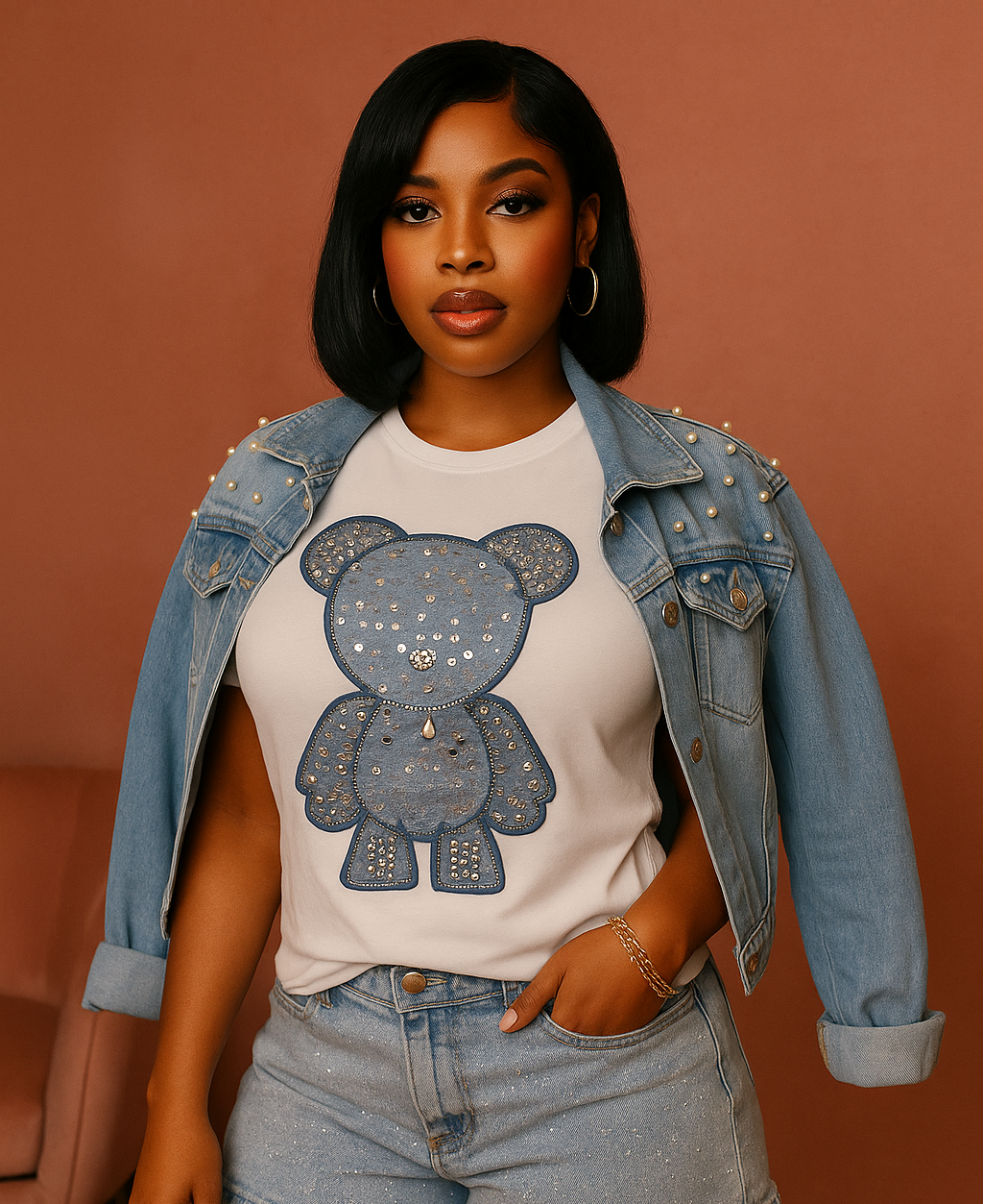 Teddy Bling Graphic Shirt