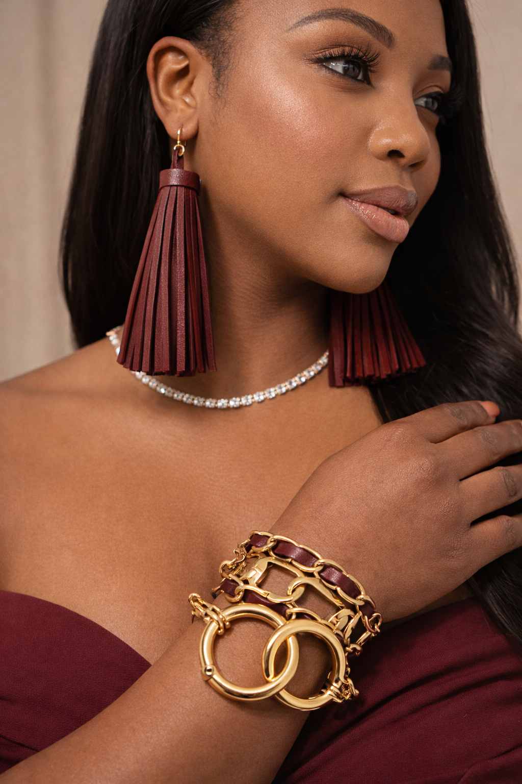 Chain Reaction Earring and Bracelet Set