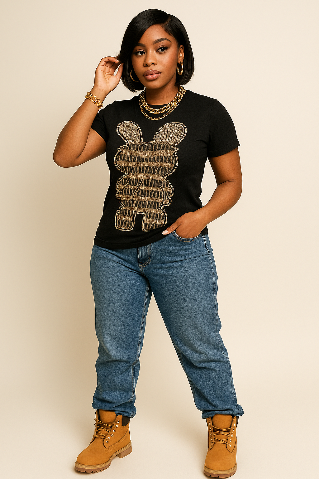 Rich Rabbit Bling T-Shirt