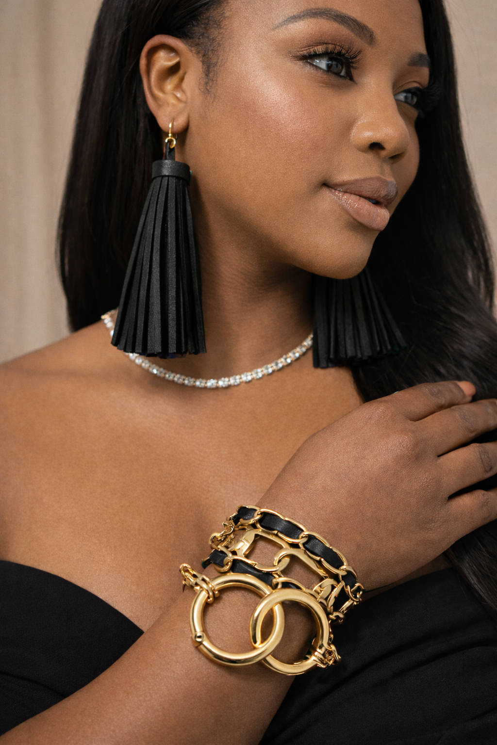 Chain Reaction Earring and Bracelet Set
