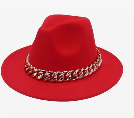 Chic Chain Linked Fedora