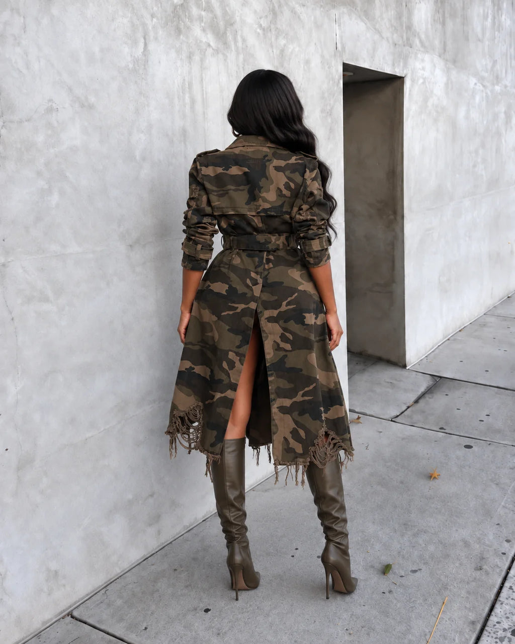 Twill Camo Coat