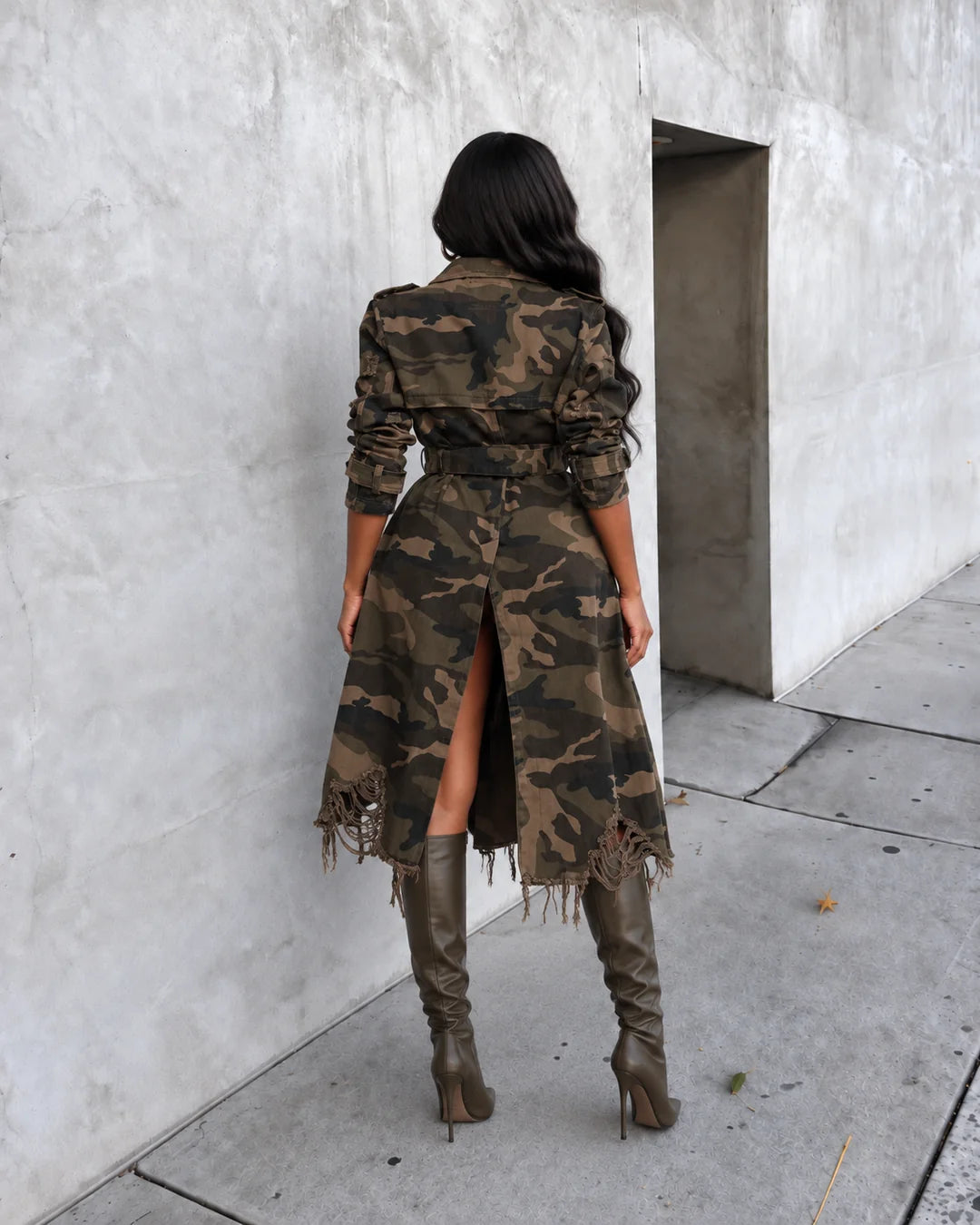 Twill Camo Coat