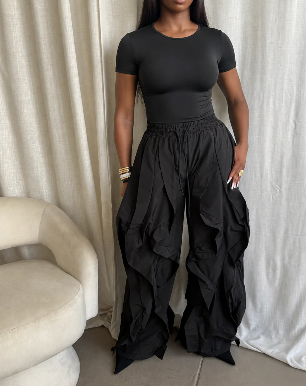 The Ruffle Me Chic Statement Pants