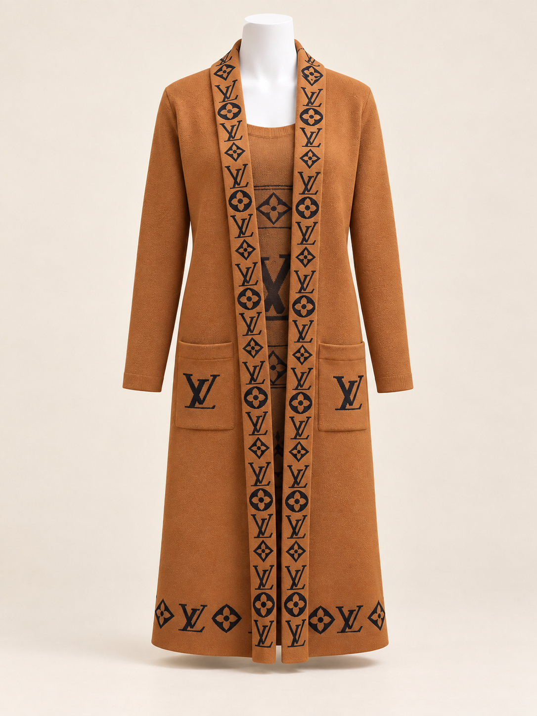 LV Hooded Cardigan