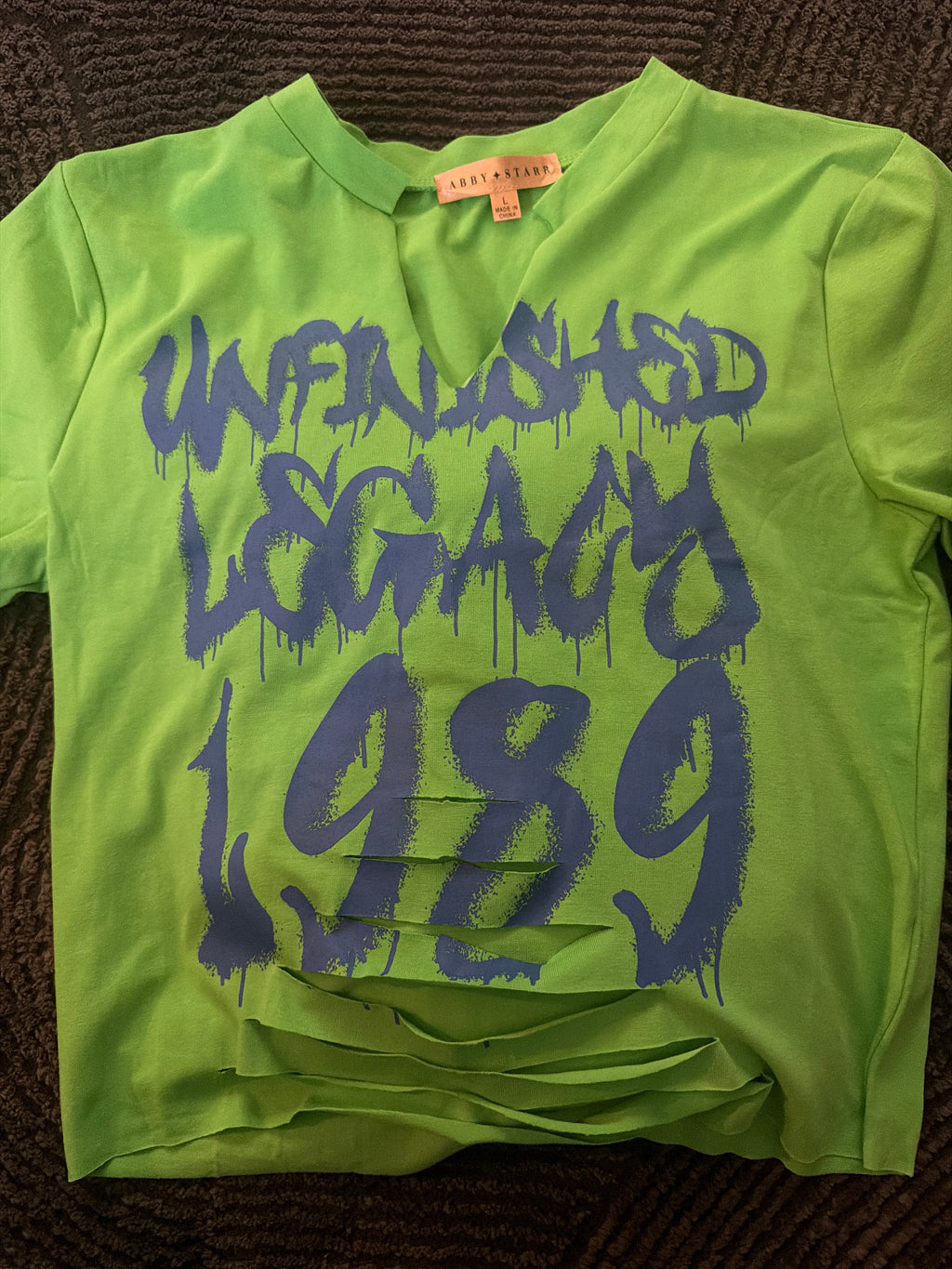 Unfinished Shirt Distressed Shirt