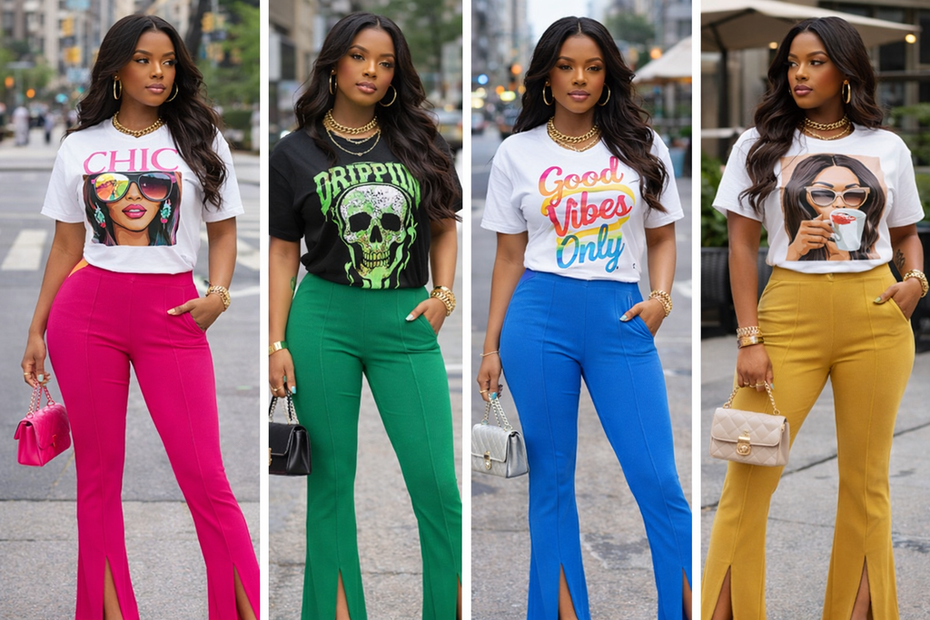 The Boss Split Spring Stretch Pants