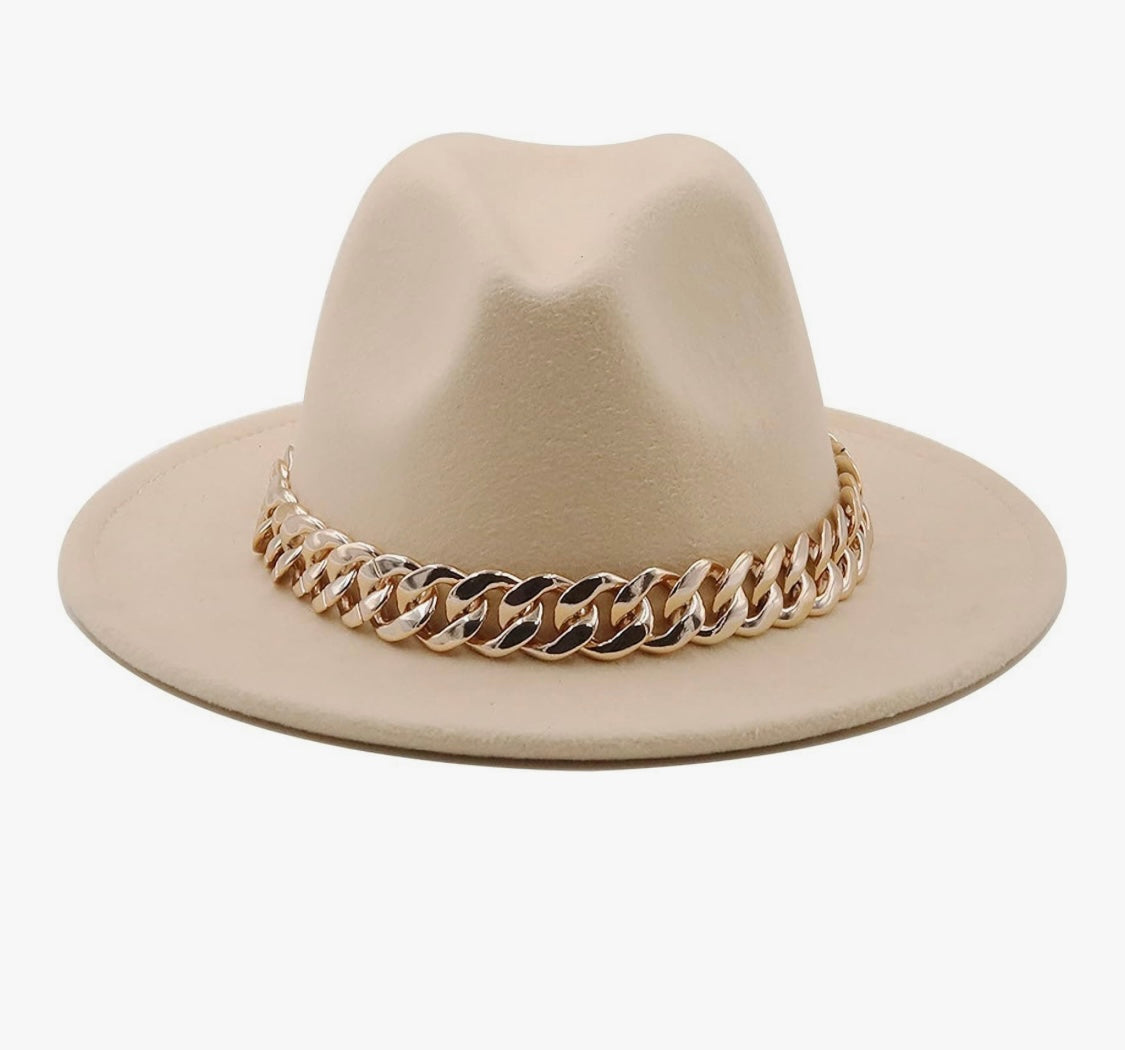 Chic Chain Linked Fedora