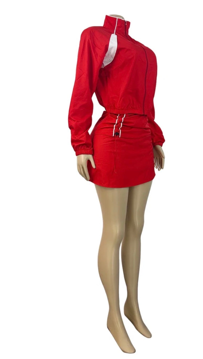 The Red Hot Rush Skort Set