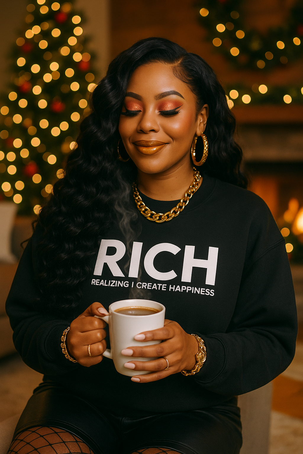 RICH glitter oversized sweatshirt