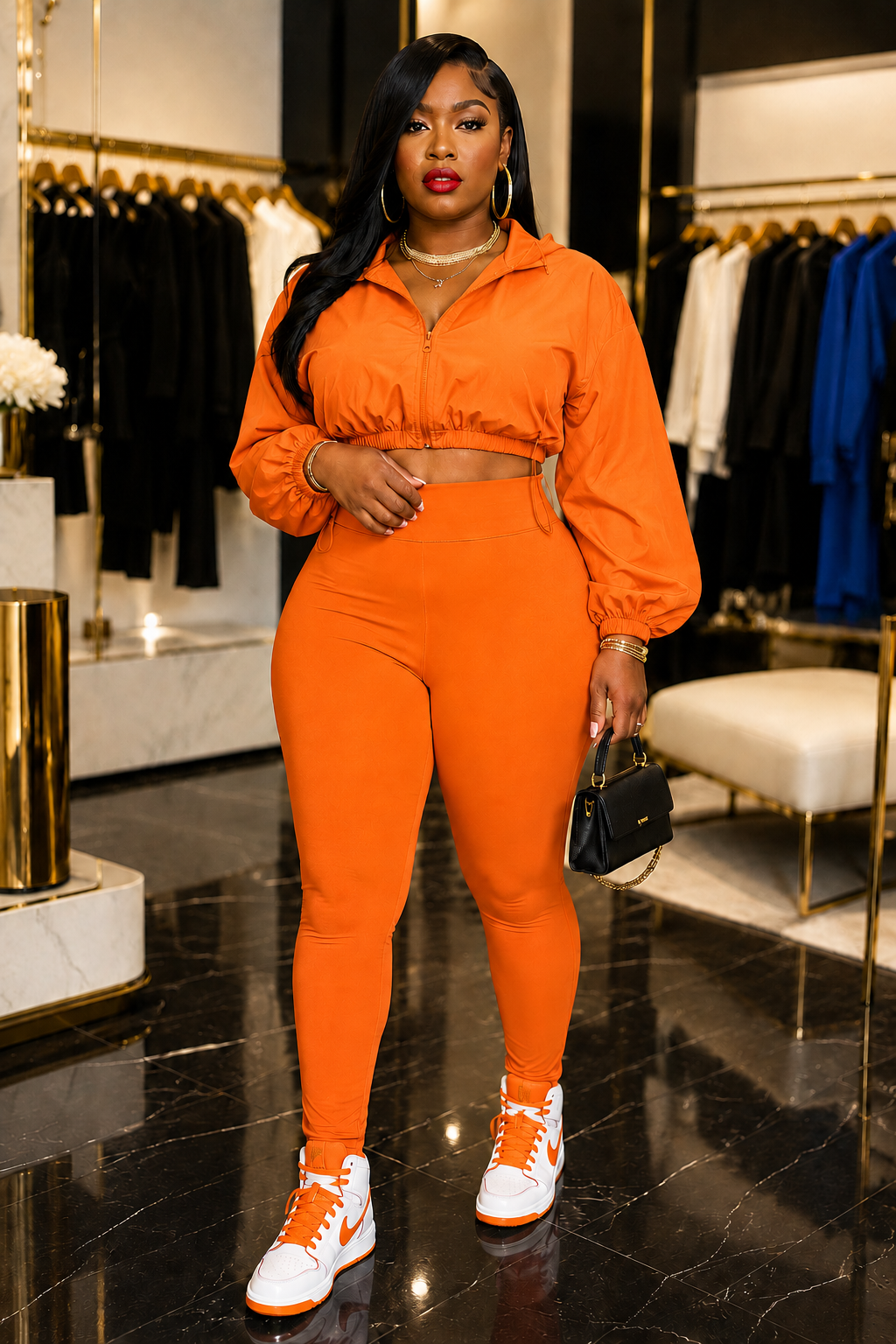 Crop Jacket & Legging Set