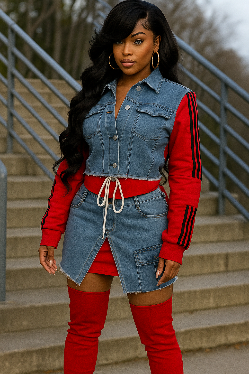 Diva Denim Chic Set