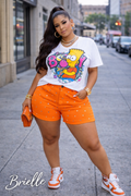 Bling Orange Shorts