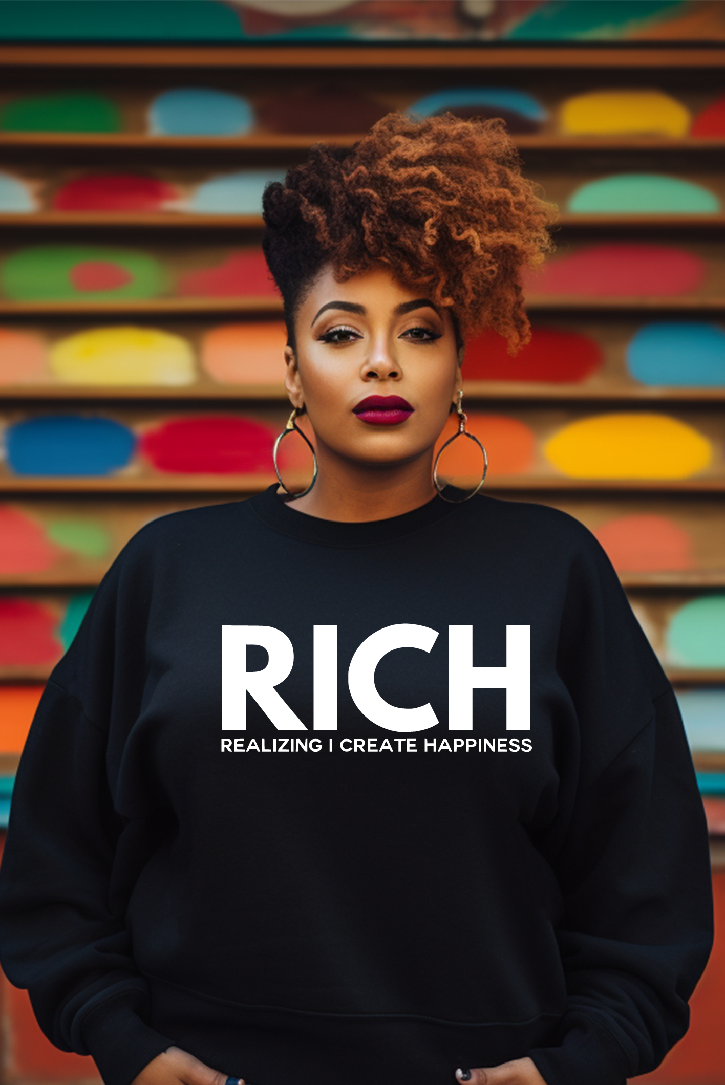 RICH glitter oversized sweatshirt