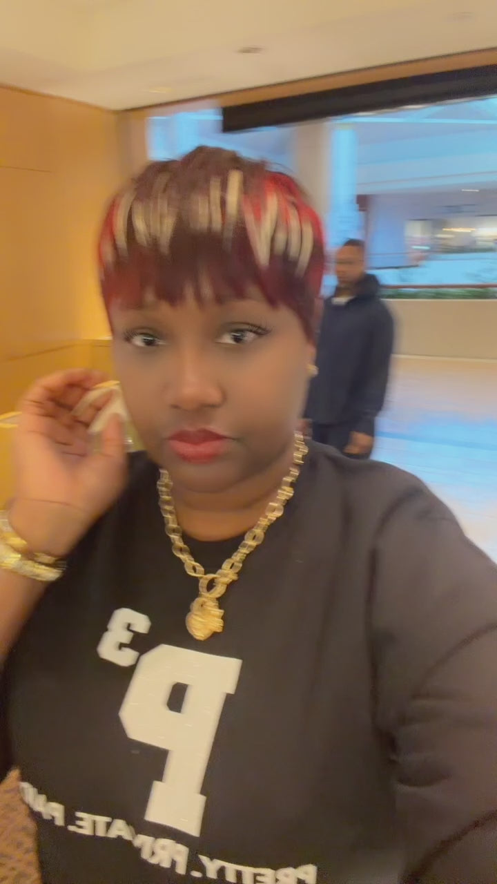 Pretty Private Paid Glitter Oversized Sweatshirt