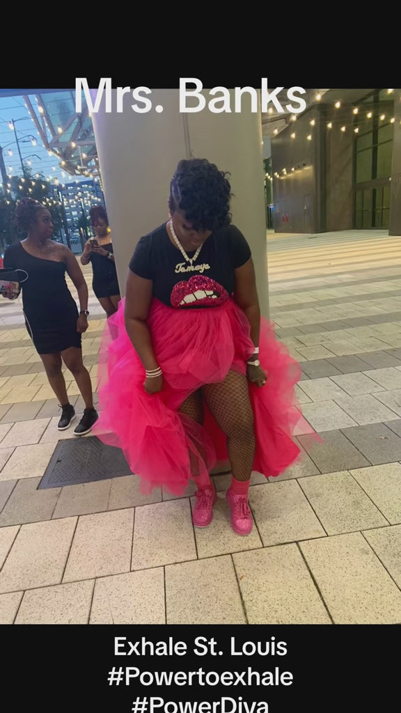 Maxi Tulle Skirt with Split